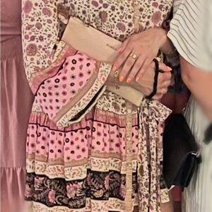 Spell Beige and Pink Patterned Dress